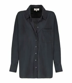 XIRENA Chemise Sydney Coton Noir