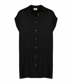 MAEVY MOUVEMENT LIBRE Chemise Longue Mauve Noir