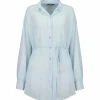 JEANNE VOULAND Chemise Tunique Jinko Coton Bleu