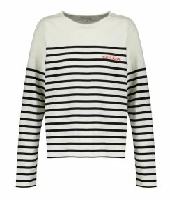 Maison Labiche Tee-shirt Montpar Coton Noir Blanc