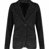 MAJESTIC FILATURES Veste Blazer Coton Noir