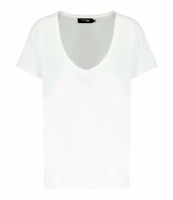 JEANNE VOULAND Tee-shirt Bobby V Coton Pima Blanc