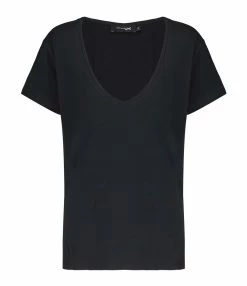 JEANNE VOULAND Tee-shirt Bobby V Coton Pima Noir