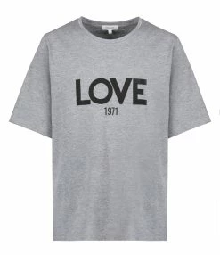 JEANNE VOULAND Tee-shirt Ben Love 1971 Coton Gris