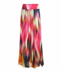 OUD Jupe Calypso Tie And Dye Soie Multicolore