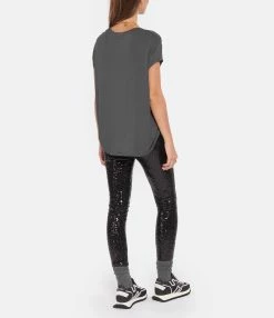 MARGAUX LONNBERG Tee-shirt Marlow Gris Foncé -Majestic Filatures shop 087 101