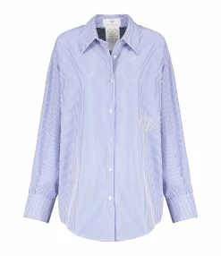 LES FÉLICITÉS Chemise Félicy Rayée Bleu, Pierre De Protection