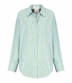 LES FÉLICITÉS Chemise Félicy Rayée Kaki, Pierre De Protection