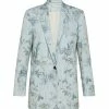 FORTE_FORTE Veste Blazer Coton Imprimé Bleu
