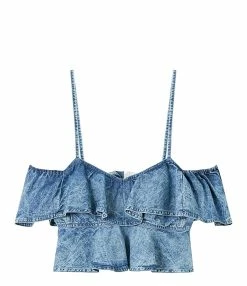 MARANT ÉTOILE Top Voloteo Coton Bleu