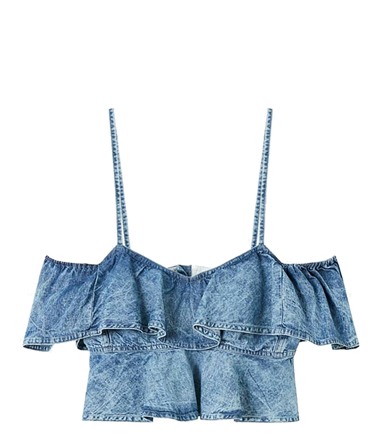 MARANT ÉTOILE Top Voloteo Coton Bleu 1 MARANT ÉTOILE Top Voloteo Coton Bleu