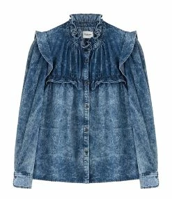 MARANT ÉTOILE Chemise Idety Coton Bleu
