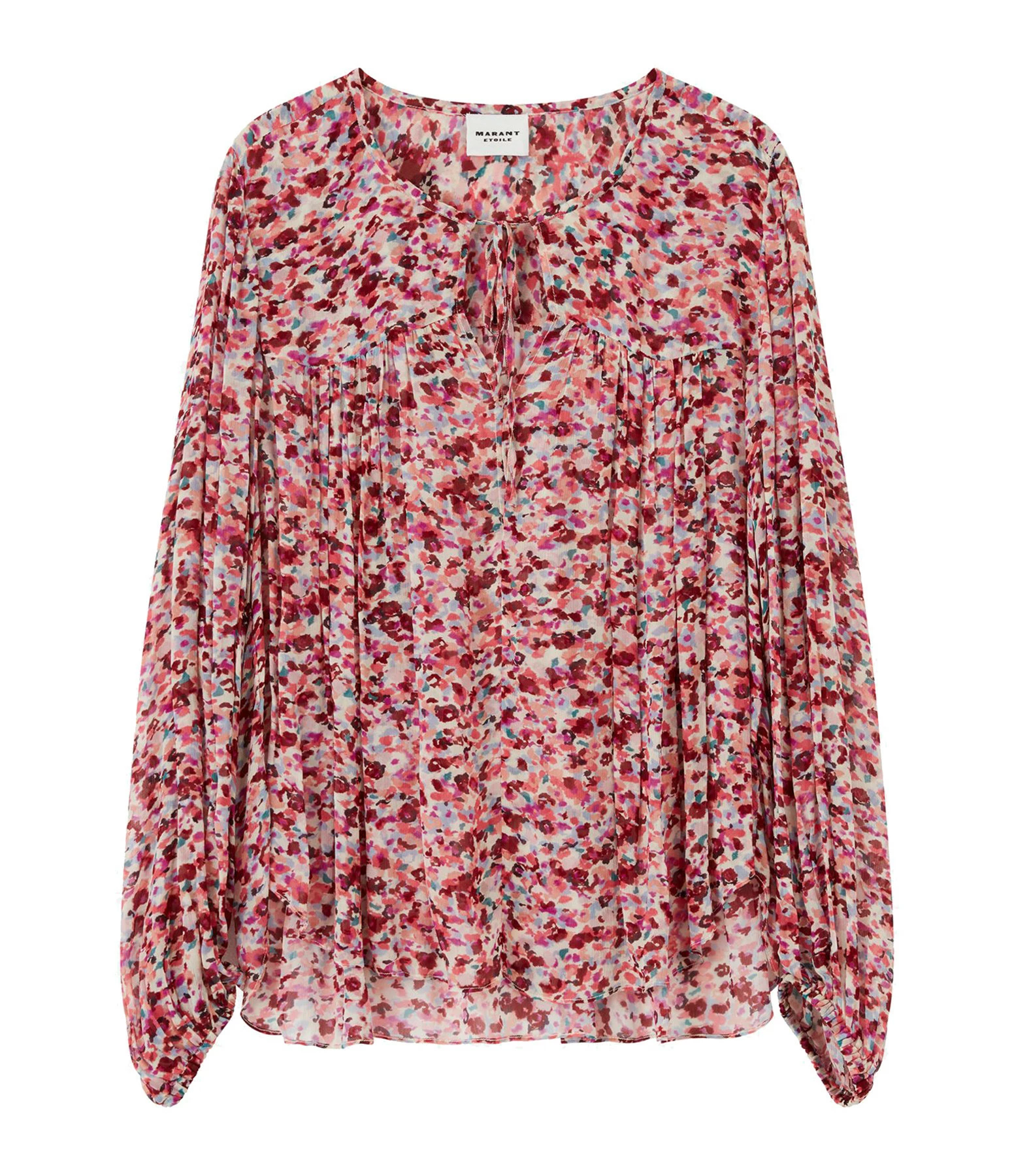 MARANT ÉTOILE Top Daytonea Framboise Écru 1 MARANT ÉTOILE Top Daytonea Framboise Écru