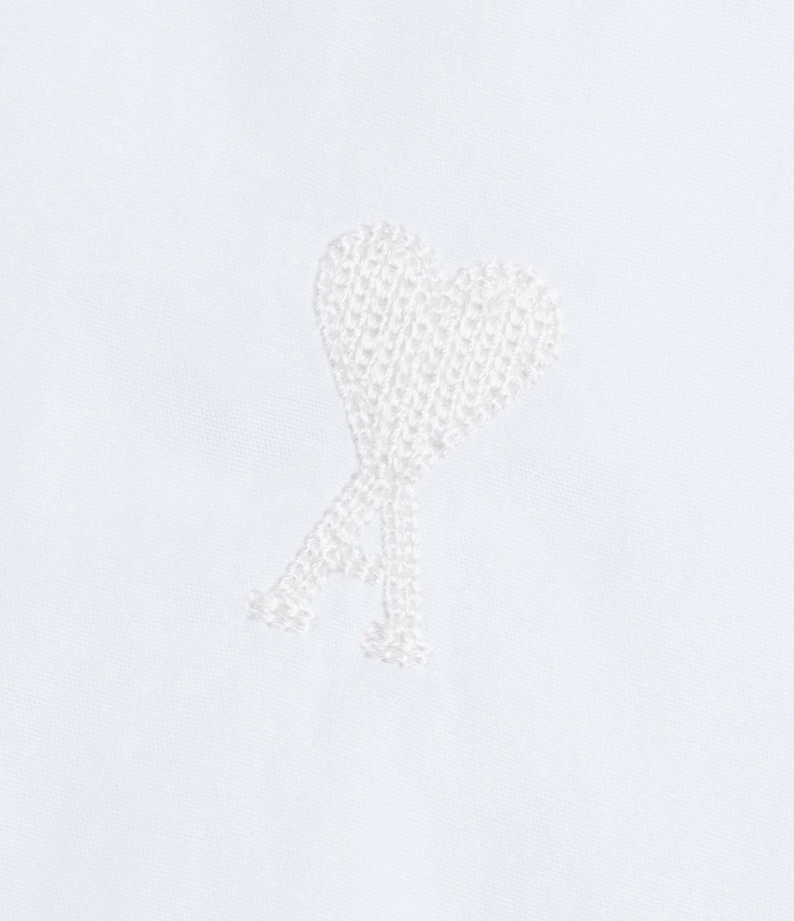 AMI Paris Chemise Ami De Cœur Coton Blanc 2 AMI Paris Chemise Ami De Cœur Coton Blanc – Image 2