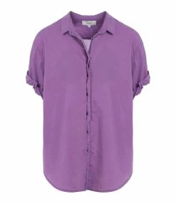 XIRENA Chemise Channing Coton Violet