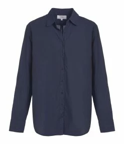 XIRENA Chemise Beau Coton Bleu Navy