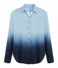 XIRENA Chemise Beau Ombre Coton Bleu