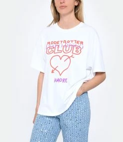 Modetrotter Tee-shirt Neo Soorts Seri Coton Blanc -Majestic Filatures shop 304 230222pm