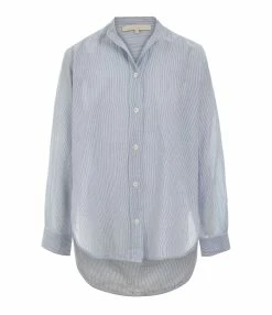 Vanessa Bruno Chemise Lidiane Coton Rayures Bleu