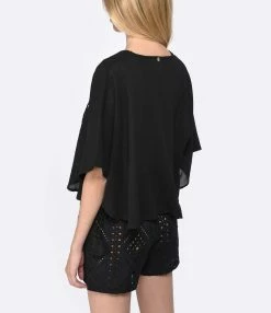 ANTIK BATIK Blouse Lilou Noir 7 ANTIK BATIK Blouse Lilou Noir -Majestic Filatures shop 452 37