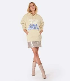 Golden Goose Sweatshirt Hoodie Journey Homme Coton Beige -Majestic Filatures shop 456 34