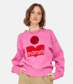MARANT ÉTOILE Sweatshirt Mobyli Coton Rose 7 MARANT ÉTOILE Sweatshirt Mobyli Coton Rose -Majestic Filatures shop 618 6