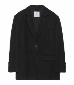 ANINE BING Veste Blazer Classic Laine Noir