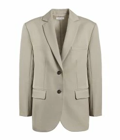 Majestic Filatures shop 30 ANINE BING Veste Blazer Quinn Laine Kaki Clair