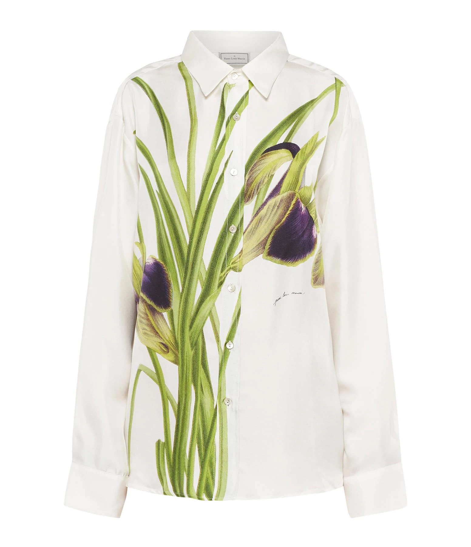 PIERRE-LOUIS MASCIA Chemise Aloe Soie GOTS Fleur 1 PIERRE-LOUIS MASCIA Chemise Aloe Soie GOTS Fleur