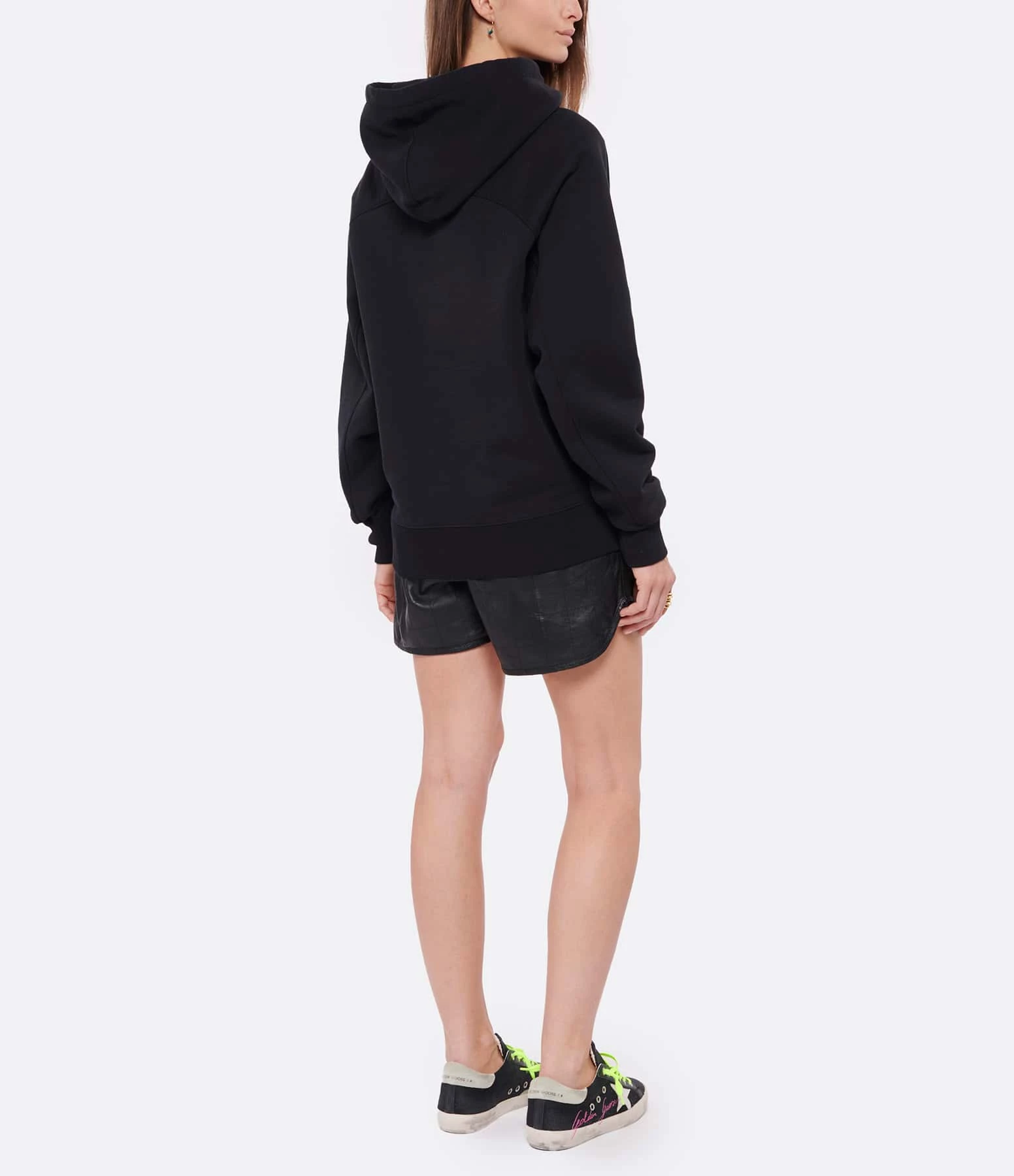 AMI Paris Sweatshirt Hoodie Unisexe Ami De Cœur Coton Biologique Noir 4 AMI Paris Sweatshirt Hoodie Unisexe Ami De Cœur Coton Biologique Noir – Image 4