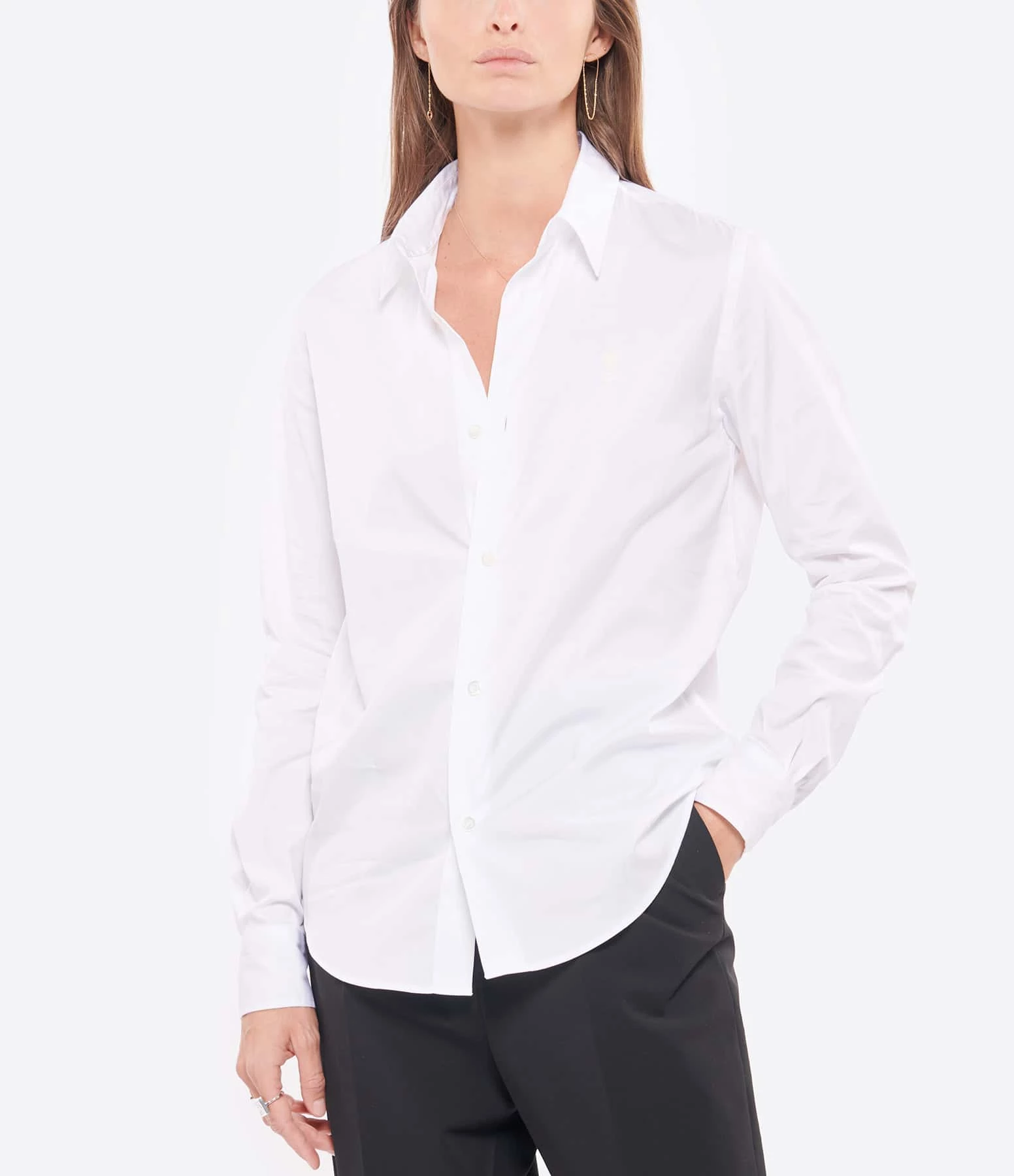 AMI Paris Chemise Ami De Cœur Coton Blanc 3 AMI Paris Chemise Ami De Cœur Coton Blanc – Image 3