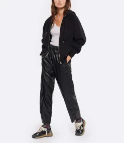 AMI Paris Sweatshirt Hoodie Zippé Unisexe Ami De Cœur Coton Biologique Noir 7 AMI Paris Sweatshirt Hoodie Zippé Unisexe Ami De Cœur Coton Biologique Noir -Majestic Filatures shop amipa look20220907 62