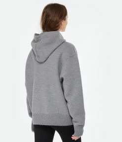 AMI Paris Pull Hoodie Unisexe Ami De Cœur Laine Gris Noir 8 AMI Paris Pull Hoodie Unisexe Ami De Cœur Laine Gris Noir -Majestic Filatures shop amipa look20230110 25