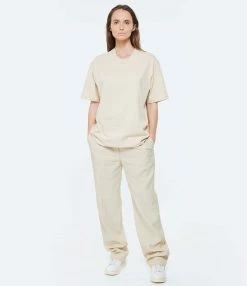 AMI Paris Tee-shirt Unisexe Ami De Cœur Coton Biologique Vanille -Majestic Filatures shop amipa look20230131 230