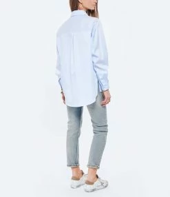 ANDREA LEV Chemise Boyfriend Bleu Ciel 11 ANDREA LEV Chemise Boyfriend Bleu Ciel -Majestic Filatures shop andre look20220125 151