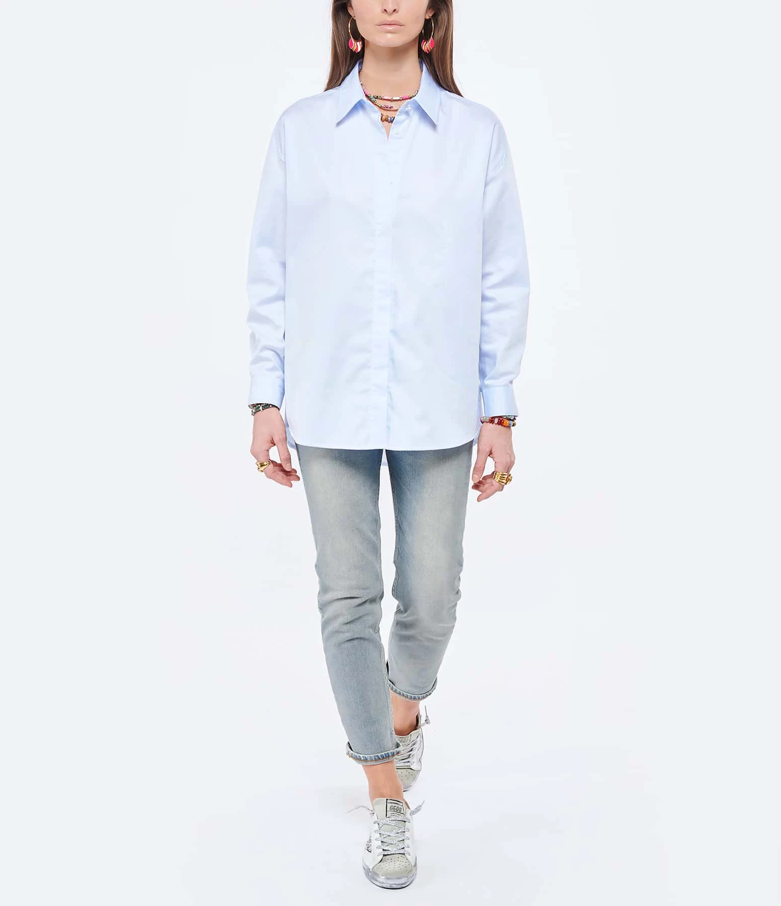 ANDREA LEV Chemise Boyfriend Bleu Ciel 5 ANDREA LEV Chemise Boyfriend Bleu Ciel – Image 5