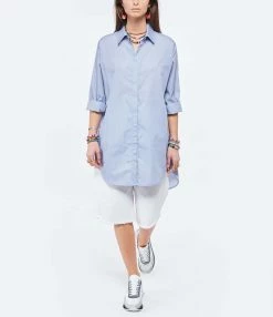 ANDREA LEV Chemise Romy Fines Rayures -Majestic Filatures shop andre look20220125 158