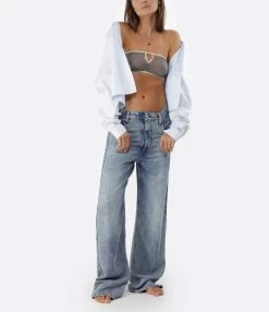 ANDREA LEV Chemise Tess Bleu Ciel -Majestic Filatures shop andre look20220718 518