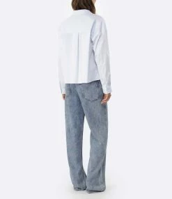 ANDREA LEV Chemise Tess Bleu Ciel -Majestic Filatures shop andre look20220718 530