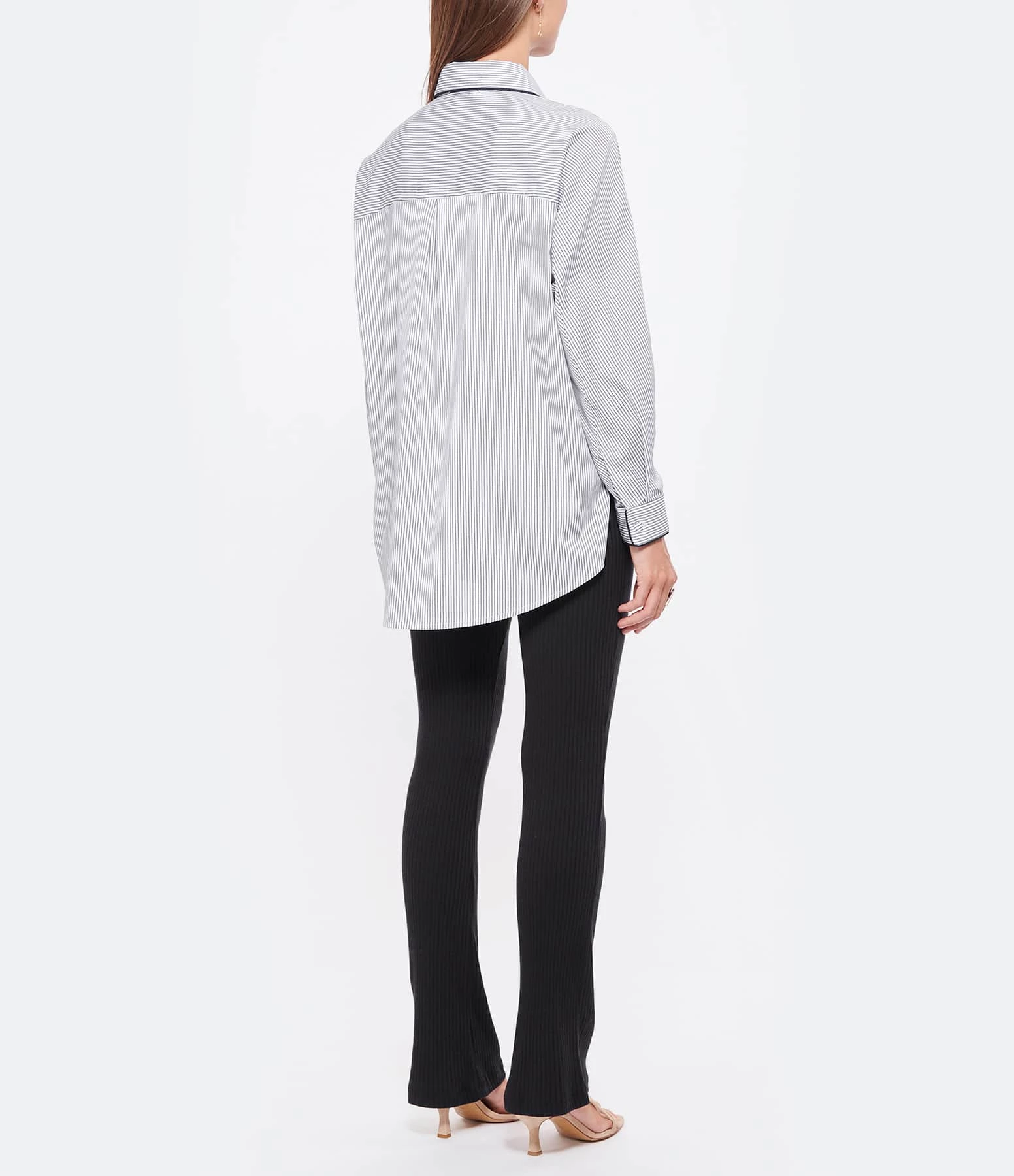 ANDREA LEV Chemise Boyfriend Rayures Bleu 5 ANDREA LEV Chemise Boyfriend Rayures Bleu – Image 5