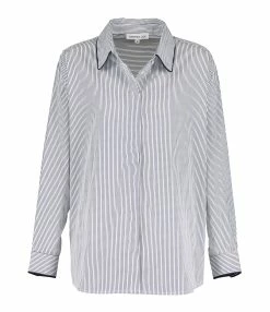 ANDREA LEV Chemise Boyfriend Rayures Bleu