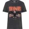 ANINE BING Tee-shirt Vintage Coton Organique Gris Délavé