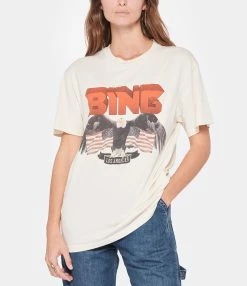 ANINE BING Tee-shirt Vintage Coton Blanc -Majestic Filatures shop anine look20221007 327