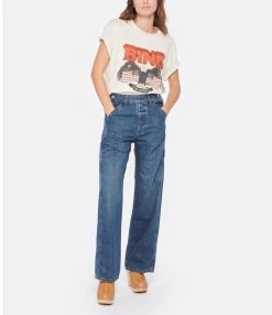 ANINE BING Tee-shirt Vintage Coton Blanc -Majestic Filatures shop anine look20221007 328