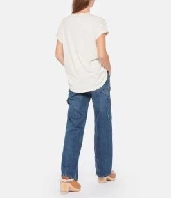 ANINE BING Tee-shirt Vintage Coton Blanc -Majestic Filatures shop anine look20221007 334