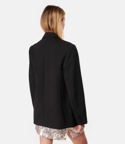 ANINE BING Veste Blazer Classic Laine Noir -Majestic Filatures shop anine look20221124 450