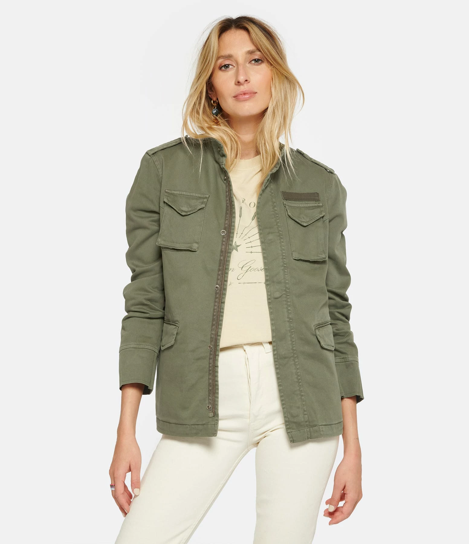 ANINE BING Veste Army Coton Vert 2 ANINE BING Veste Army Coton Vert – Image 2