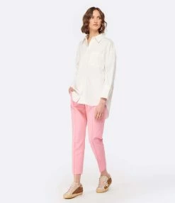 ANINE BING Chemise Mika Coton Blanc -Majestic Filatures shop anine look20221205 715