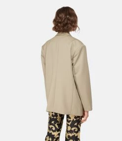 ANINE BING Veste Blazer Quinn Laine Kaki Clair 8 ANINE BING Veste Blazer Quinn Laine Kaki Clair -Majestic Filatures shop anine look20221205 818