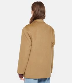 ANINE BING Veste Blazer Quinn Laine Marron -Majestic Filatures shop anine look20221220 142